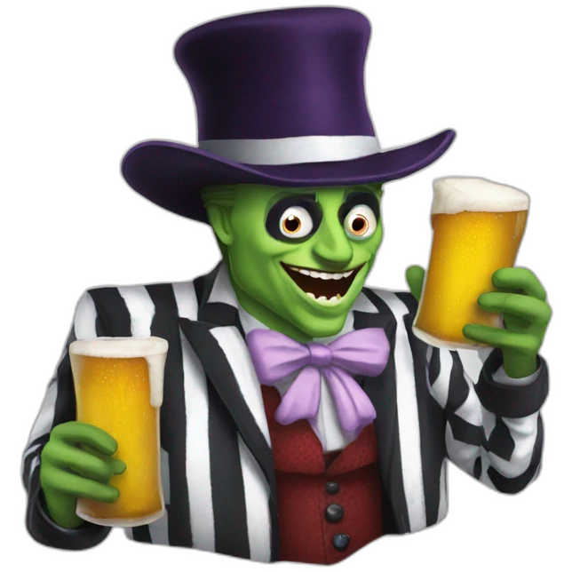 Beetlejuice-drink-beer emoji