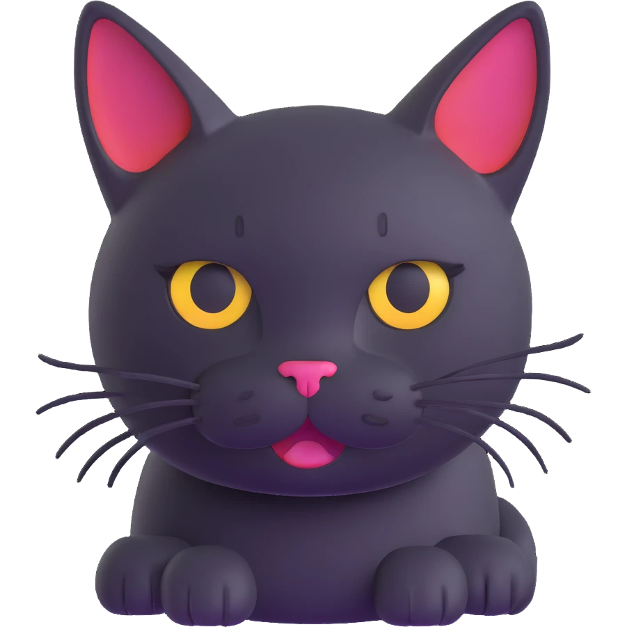 jolly one-eyed cat emoji