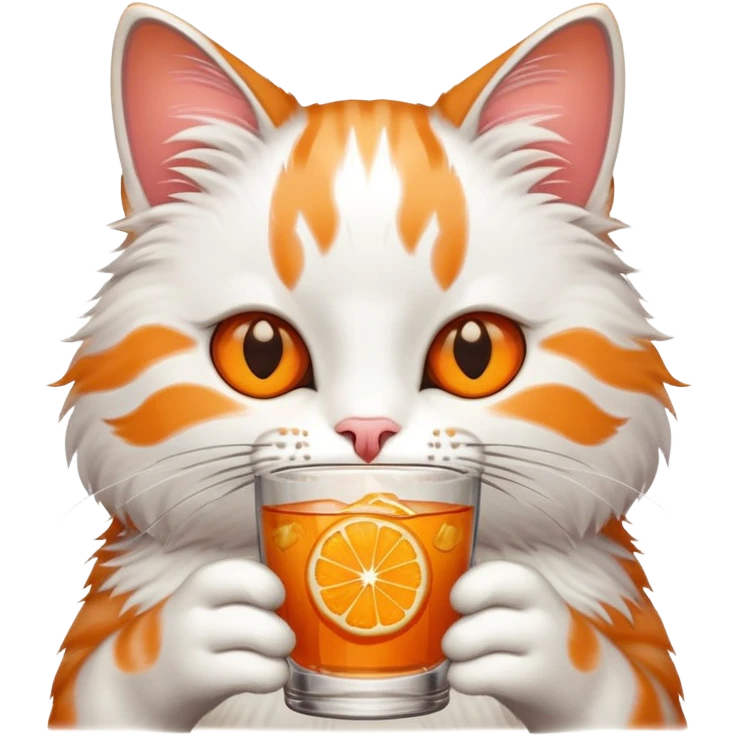 À cat drinking  emoji