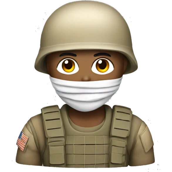soldier with bandaged head emoji