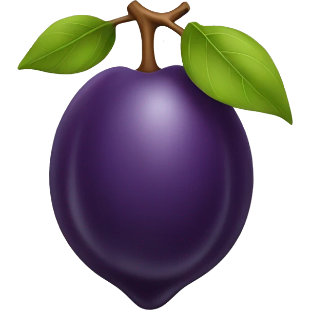 Plum emoji