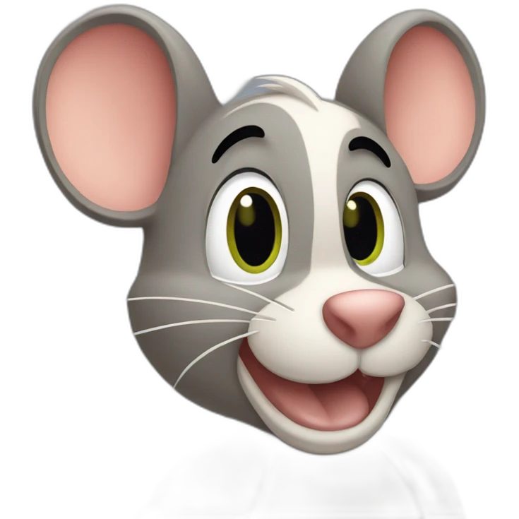 jerry mouse in tom and jerry style emoji