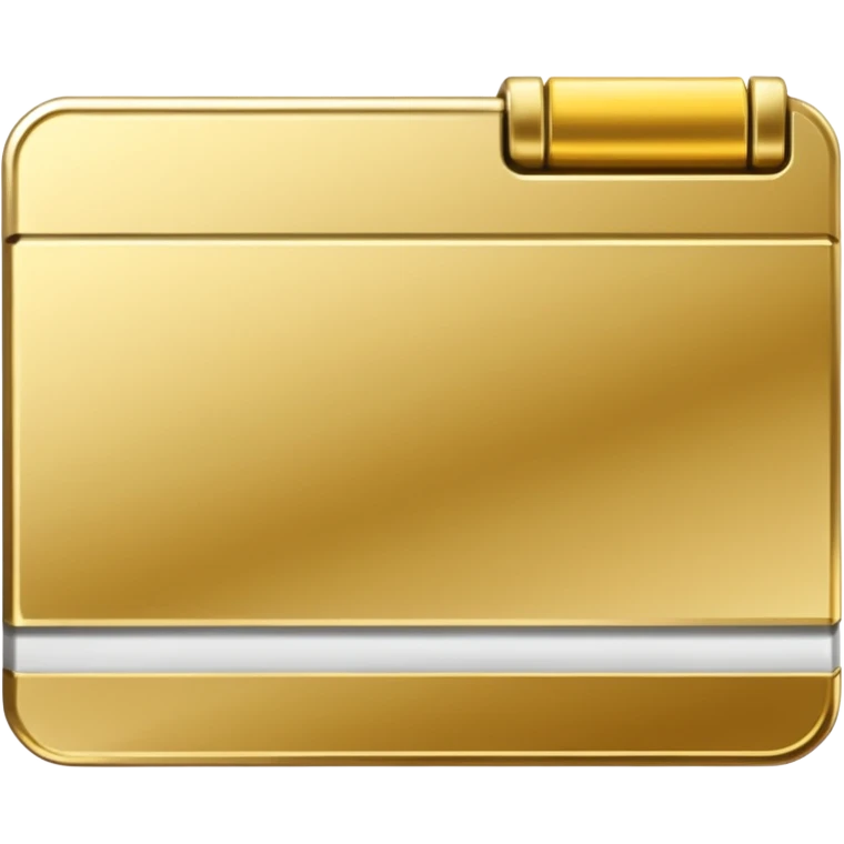 Measurement tape in gold for visiting card emoji