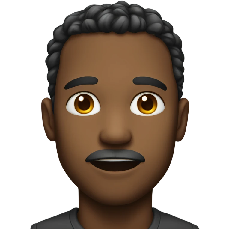 Male face biting lip  emoji