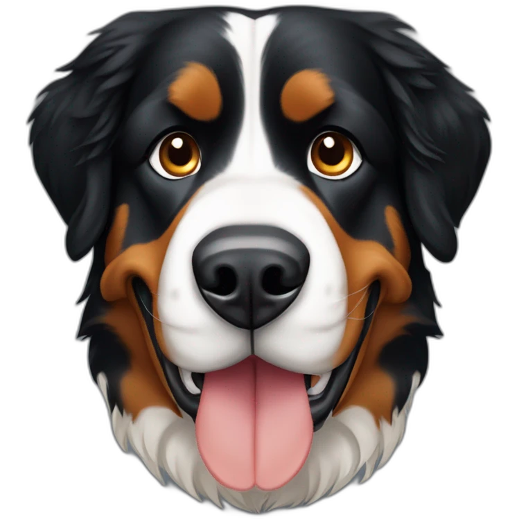 Bernese mountain dog james bond emoji
