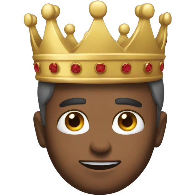 The man grab crown emoji