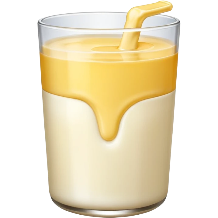 Yellow bone with milk emoji