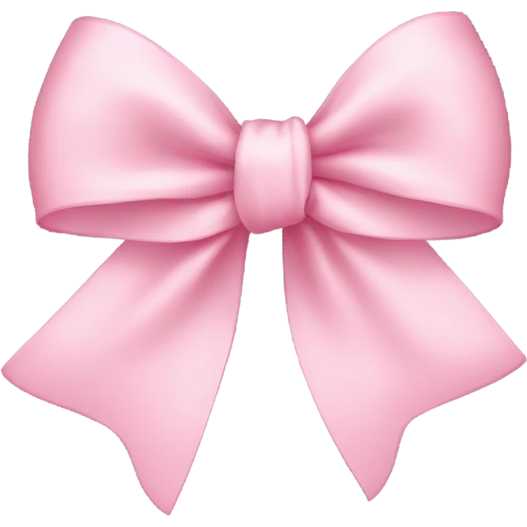 light pink ribbon bow emoji
