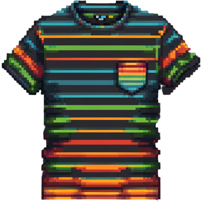 striped t-shirt emoji
