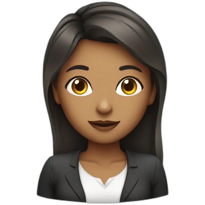 Cute women as a social media manager emoji