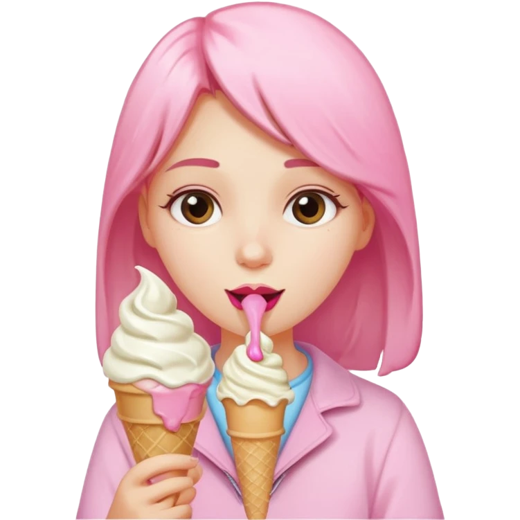Lavdan dondurma yiyen kız Aİ VİDEO emoji