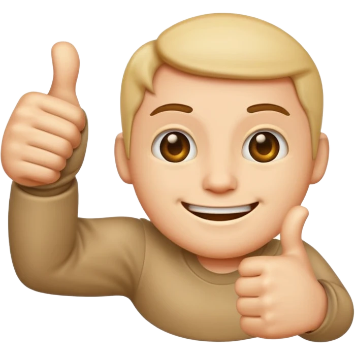 Design a  emoji that shows both thumbs-up and thumbs-down  emoji