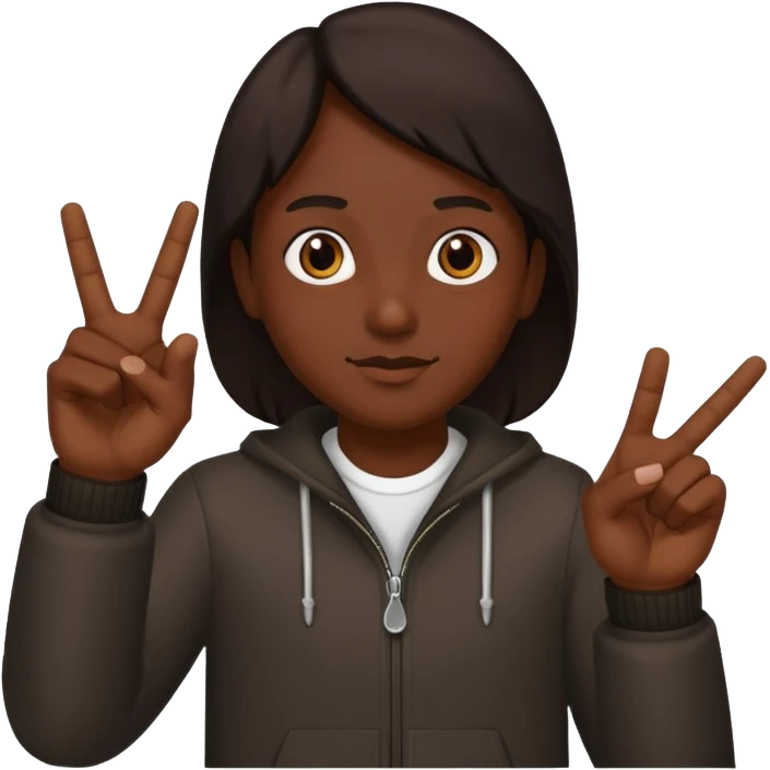😇🖕🏾 emoji