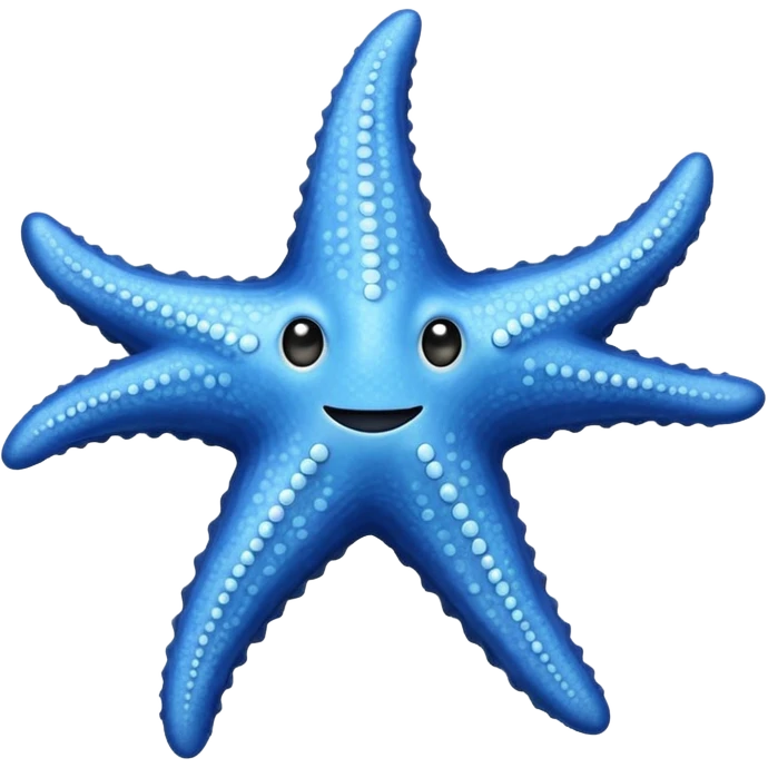 Hyper-realistic Blue Starfish emoji
