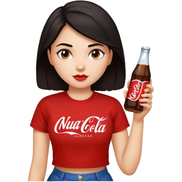 Nuka Cola Girl dark hair emoji