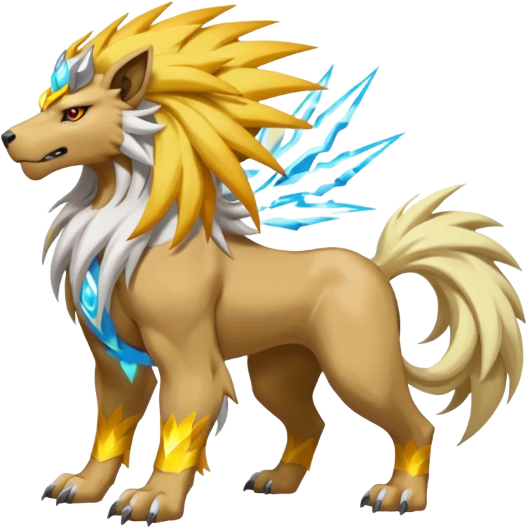 Entei-Raikou-Solgaleo-Electrike-Manectric-fusion-creature (full body) emoji