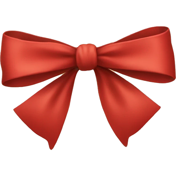 Red bow emoji