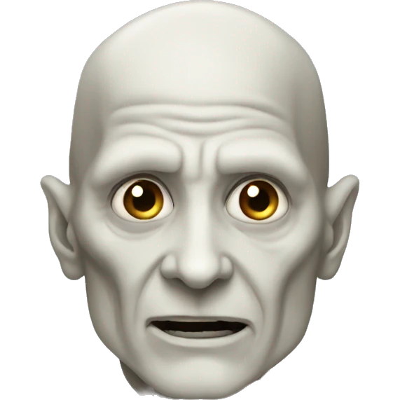 Voldemort without nose emoji
