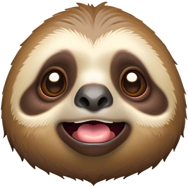 Cinematic Comical Sloth Portrait Emoji, Head tilted dramatically with an exaggeratedly shocked expression, featuring a slow, adorably sluggish form with wide, comically expressive eyes full of humorous disbelief, Simplified yet hilariously expressive features, highly detailed, glowing with a slightly sassy, lazy glow, high shine, dramatic yet playful, stylized with an air of quirky, unhurried attitude, soft glowing outline, capturing the essence of a meme-worthy sloth that looks ready to side-eye its way into viral fame! emoji
