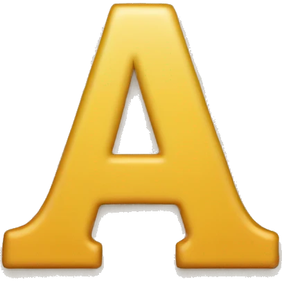 letter "a" emoji