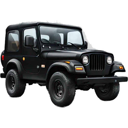 Mahindra thar black emoji