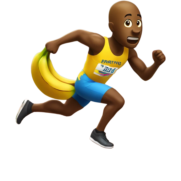sprinting banana  emoji