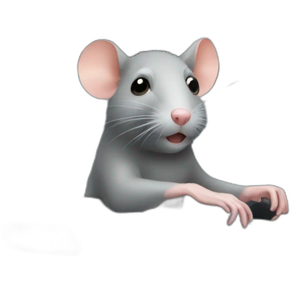 Rat in the car emoji