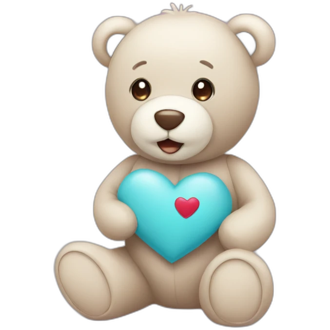 Teddy with heart emoji