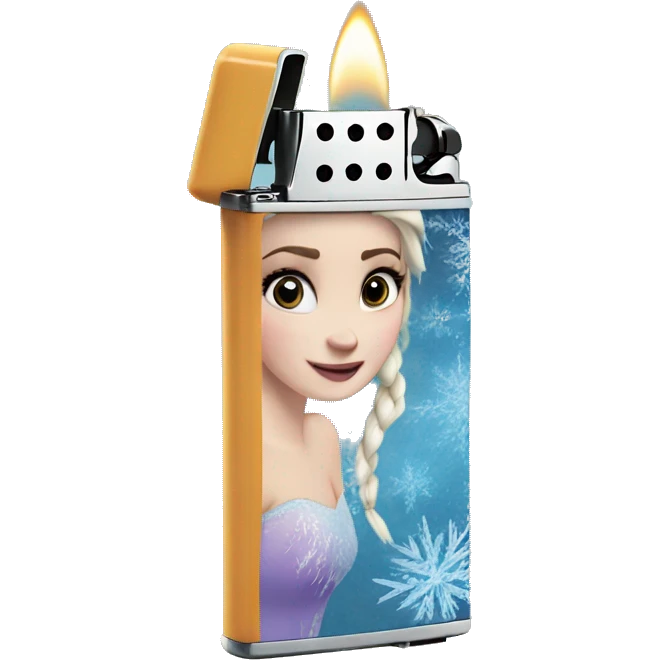 Frozen lighter emoji