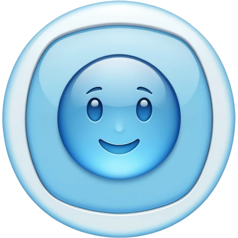 Light blue iPhone 16 emoji