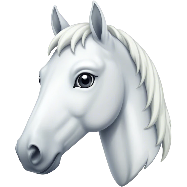 Wit paard emoji