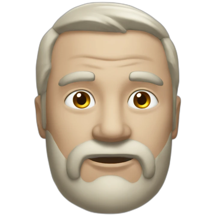 Gigachad avec gros menton emoji