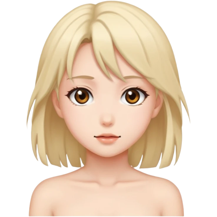 Голая аниме девушка  emoji