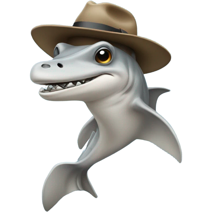 Hammerhead with a fedora emoji