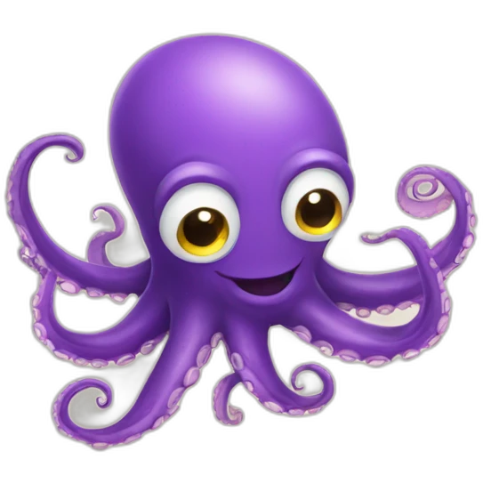 cheerful octopus emoji