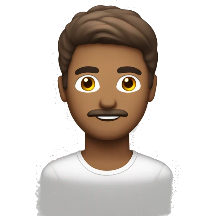 hombre mayor de ojos medio vedosos piel blanca y cabello marron emoji