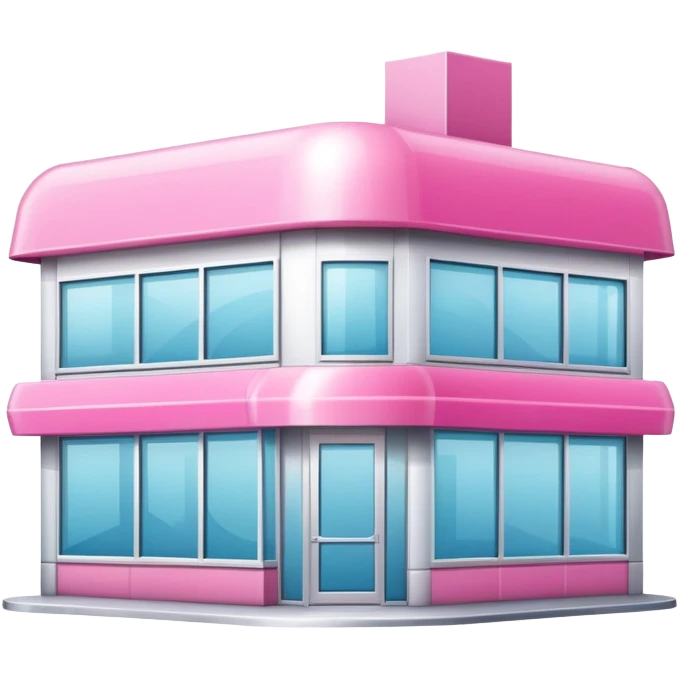partly pink stylish beauty salon building emoji