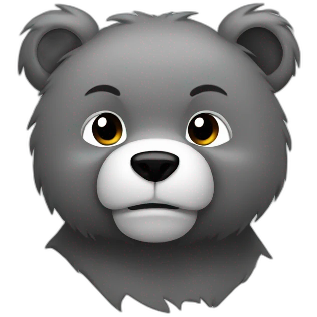 furr grey kung fu bear emoji