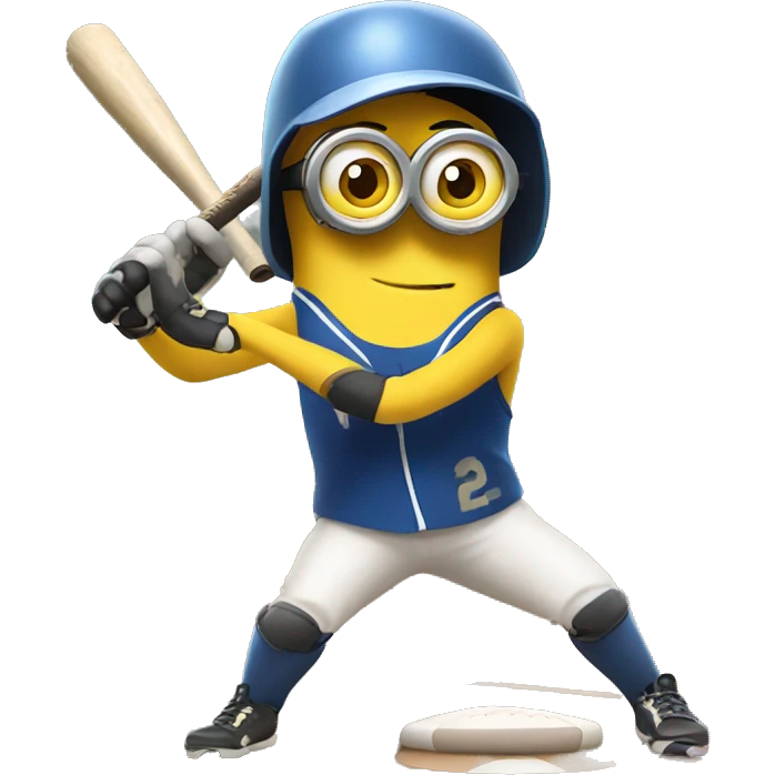 Minion playing softball  emoji