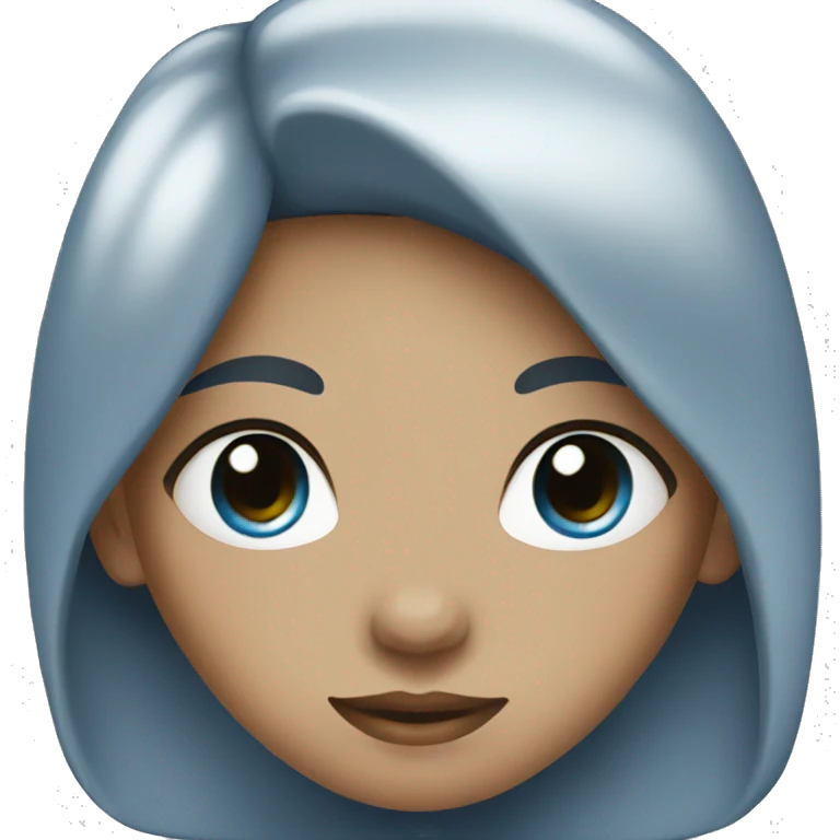 Blue girl emoji