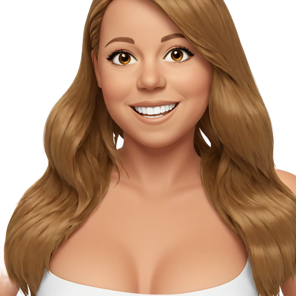 smiling girl with brown hair emoji