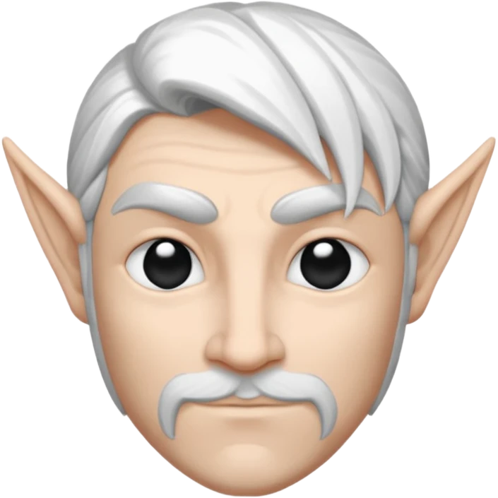 Elfos dnd estilo blanco y negro dibujo emoji