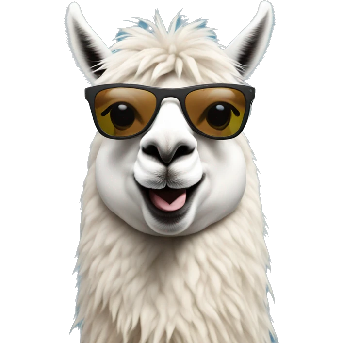 llama with sunglasses emoji