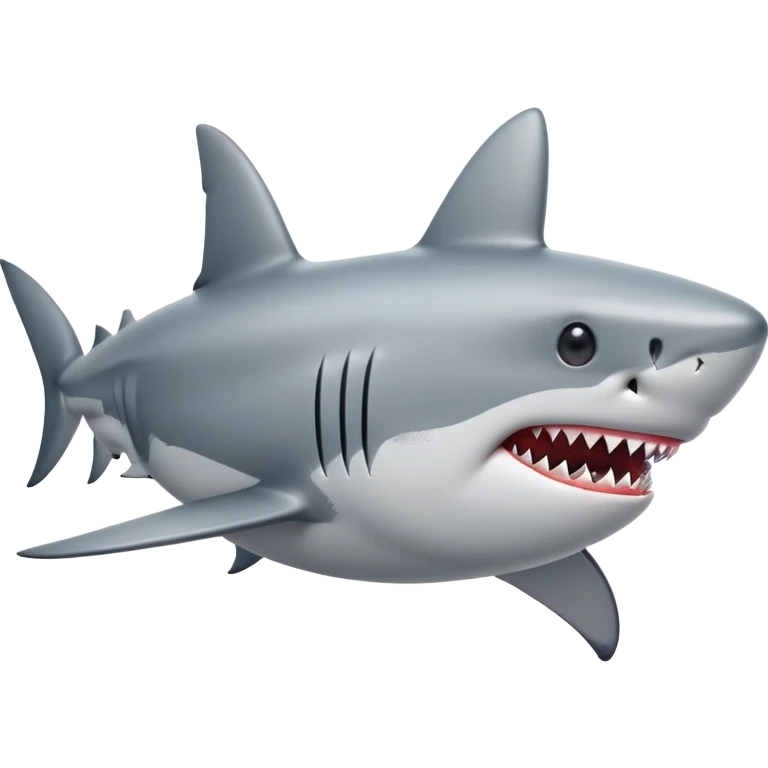 shark making a heart emoji