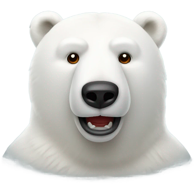Red polar bear  emoji