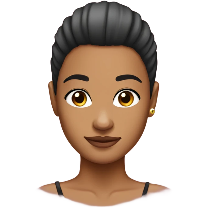 Hyperpigmentation with a slick back ponytail emoji