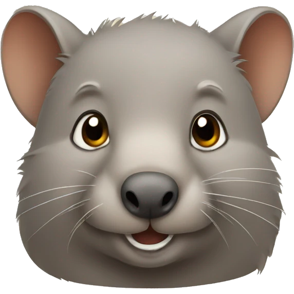 cute cartoon Wombat emoji