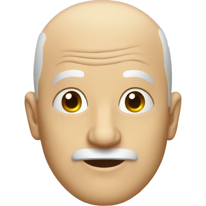 weird  bald old man emoji