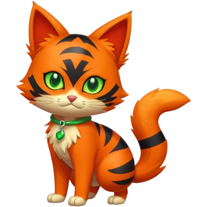 Delcatty-Litten-Sprigatito-fusion, full body emoji
