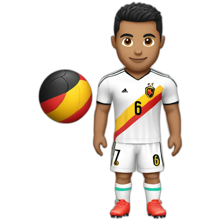 Cr7 avec le maillot de la Belgique emoji
